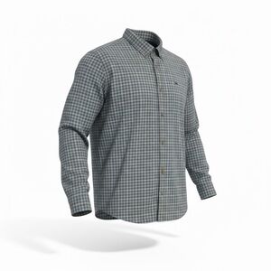 Vineyard Vines Performance Classic Fit Whale‎ Shirt Men L Blue Plaid Button Down